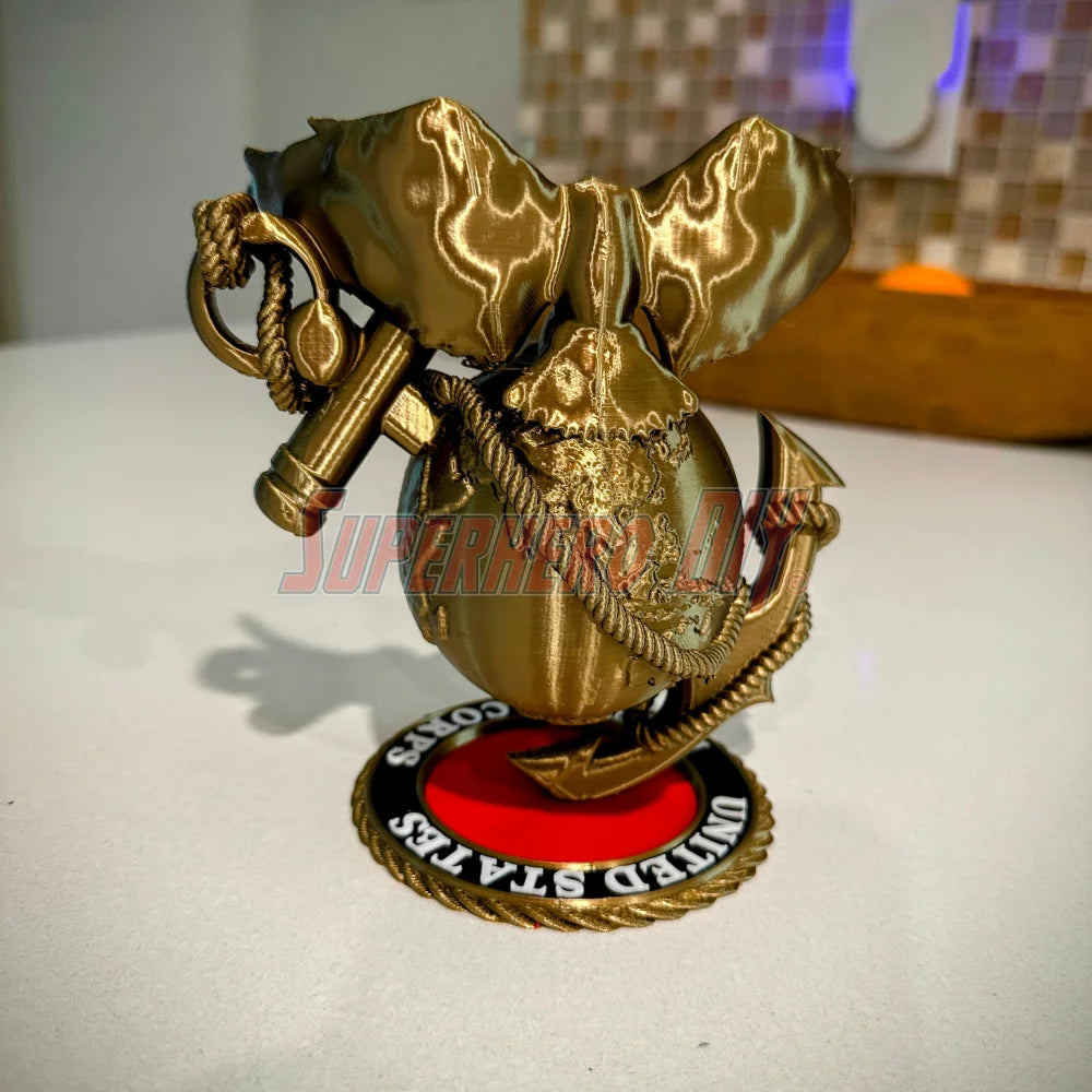 3D USMC Eagle, Globe, and Anchor | Marine Corps Logo Display - Superhero DIY