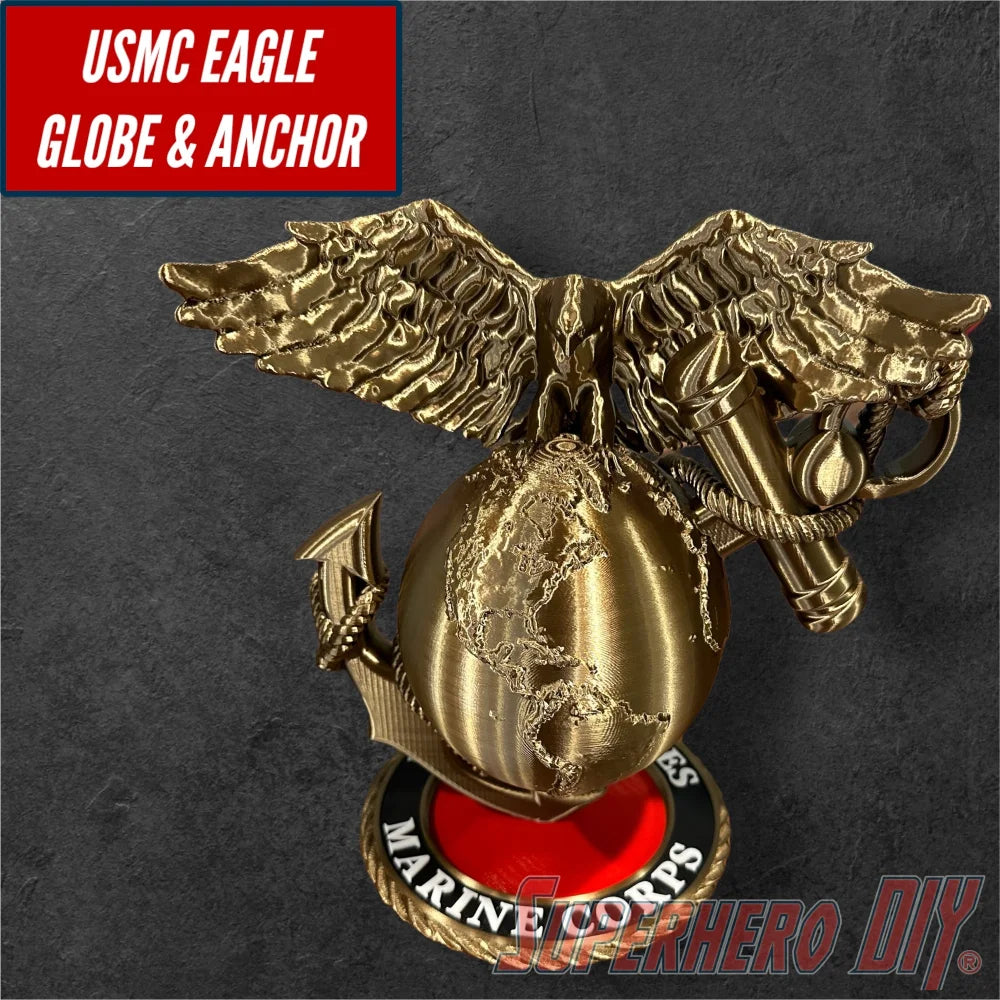 3D USMC Eagle, Globe, and Anchor | Marine Corps Logo Display - Superhero DIY