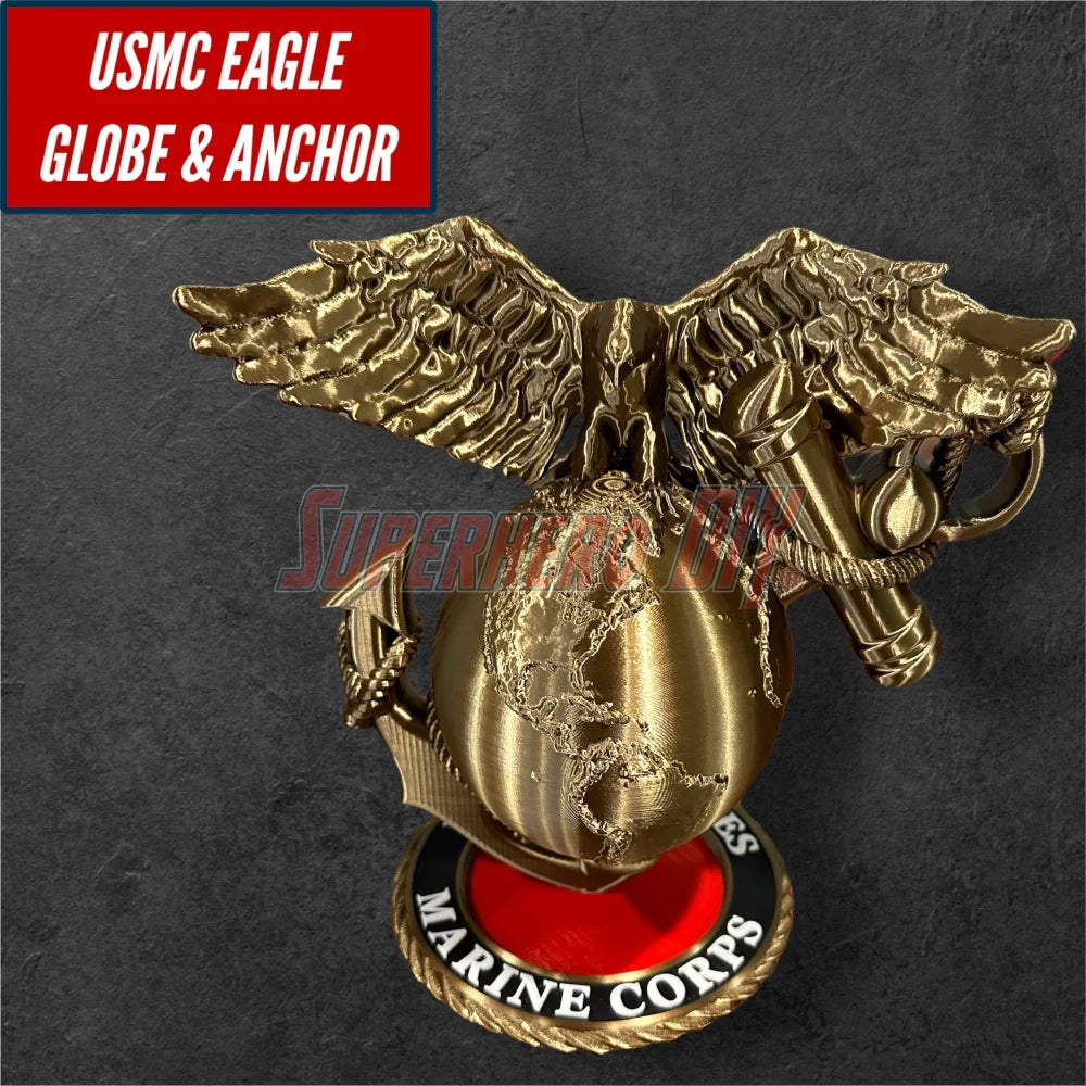 3D USMC Eagle, Globe, and Anchor | Marine Corps Logo Display - Superhero DIY