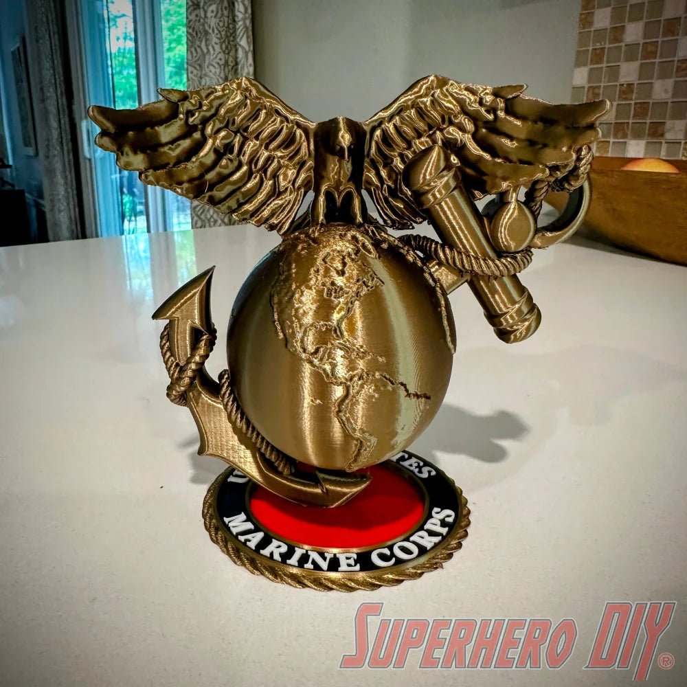 3D USMC Eagle, Globe, and Anchor | Marine Corps Logo Display - Superhero DIY