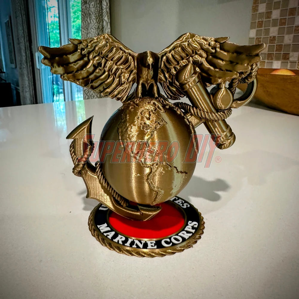 3D USMC Eagle, Globe, and Anchor | Marine Corps Logo Display - Superhero DIY