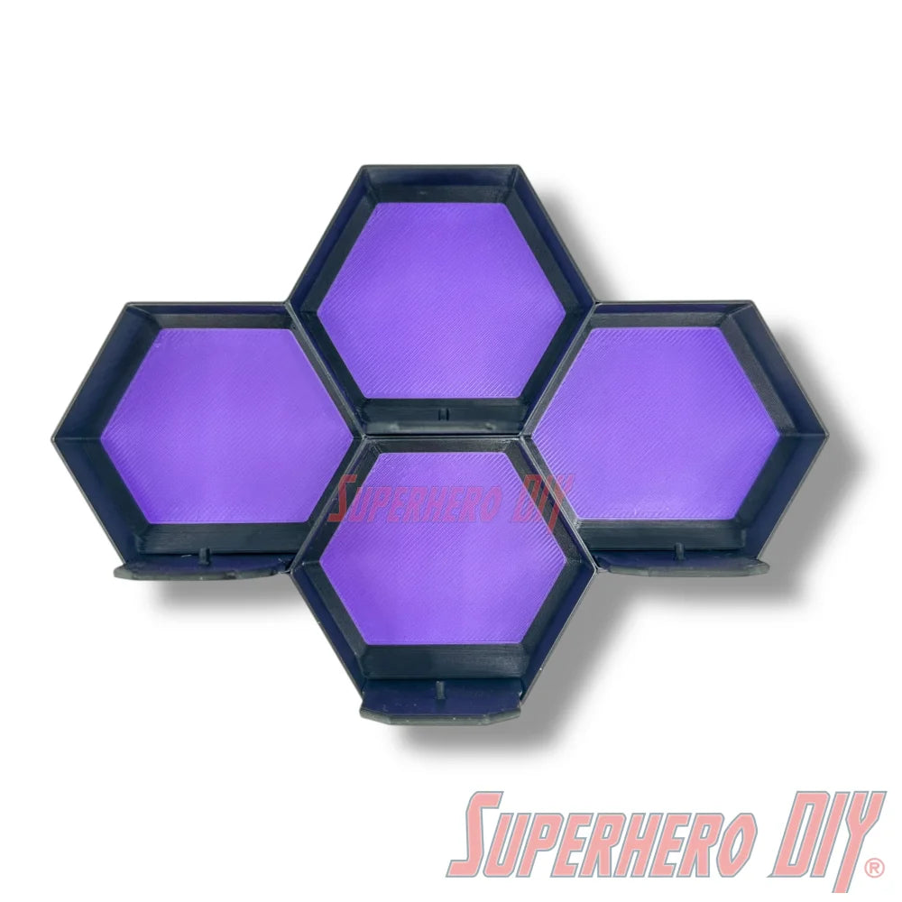 4-CELL Honeycomb Wall Display for Disney Doorables - Superhero DIY