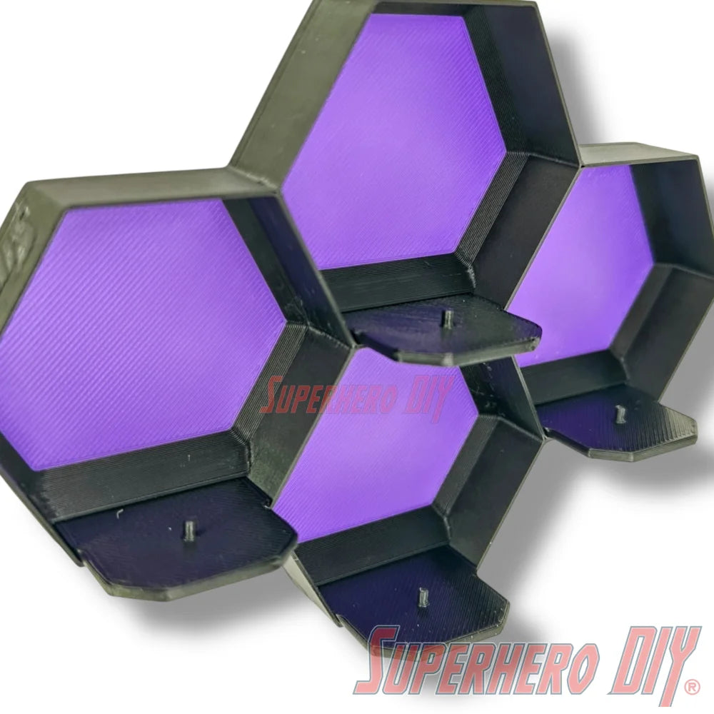 4-CELL Honeycomb Wall Display for Disney Doorables - Superhero DIY