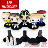 5-POP Floating Shelf for 5 Funko Pops | Fits Funko 5-PACKs for out-of-box display - Superhero DIY