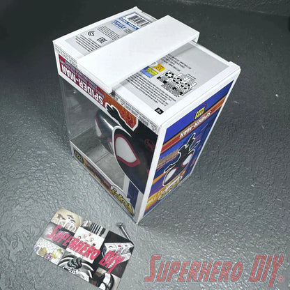 50-Pack Simple Funko Pop Box Wall Mount Simple Figure Display Shelf | Includes command strips OR screws! | Bulk pack - Superhero DIY