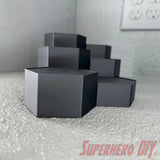 6-Level Hexagon Display Riser for Collectibles - Superhero DIY