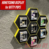 7-CELL Honeycomb Wall Display for Bitty Pops | Organize 7 Bitty Pops for easy display! - Superhero DIY