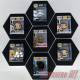 7-CELL Honeycomb Wall Display for Bitty Pops | Organize 7 Bitty Pops for easy display! - Superhero DIY