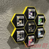 7-CELL Honeycomb Wall Display for Bitty Pops | Organize 7 Bitty Pops for easy display! - Superhero DIY