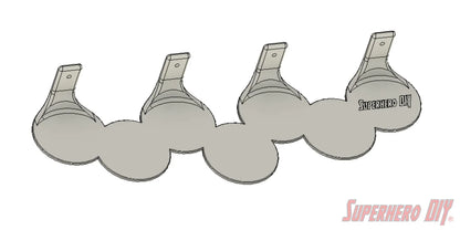 7-POP Floating Shelf for 7 Funko Pops | Fits BTS Butter 7-PACK - Superhero DIY