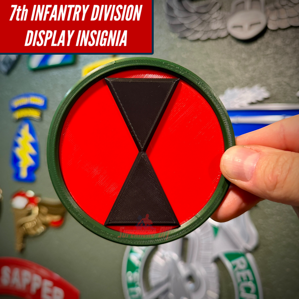 Bayonet Division Hourglass insignia display, made in Colorado, USA