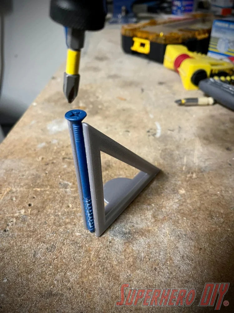 90 Degree Drill Guide | Tall Guide for Longer Screws or Bits | 90 Degree Screw Guide - Superhero DIY