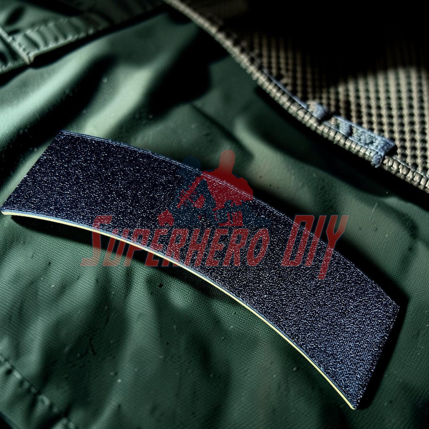 3D airborne tab displayed on a military backpack, showcasing bold design and quality craftsmanship.