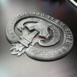3D Drill Sergeant Badge with detailed design, showcasing pride and dedication for military display.