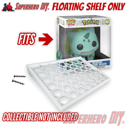 Box Floating Shelf for WIDE Jumbo 10" Funko Pops | Fits 10 inch 12W X 8.25D Jumbo Pop boxes - Superhero DIY