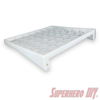 Box Floating Shelf for WIDE Jumbo 10" Funko Pops | Fits 10 inch 12W X 8.25D Jumbo Pop boxes - Superhero DIY