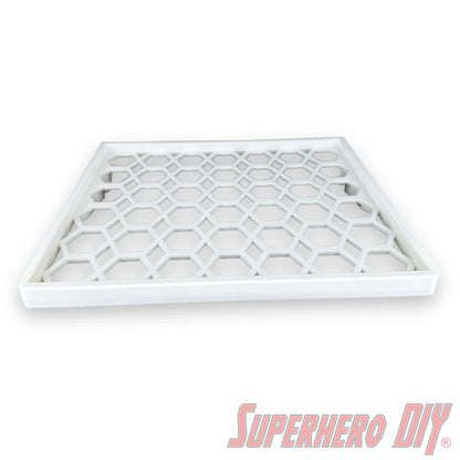 Box Floating Shelf for WIDE Jumbo 10" Funko Pops | Fits 10 inch 12W X 8.25D Jumbo Pop boxes - Superhero DIY