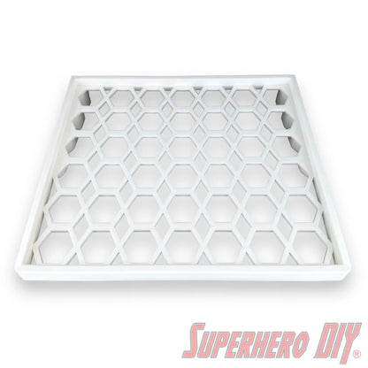 Box Floating Shelf for WIDE Jumbo 10" Funko Pops | Fits 10 inch 12W X 8.25D Jumbo Pop boxes - Superhero DIY