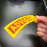 Army Combat Advisor Tab Wall Display, SFAB Tab, 4 to 15 Inch Sizes