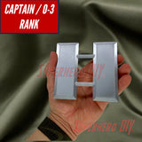 Captain Rank | Navy Lieutenant US Military Officer Rank Insignia | Authentic rank - multiple sizes! - Superhero DIY