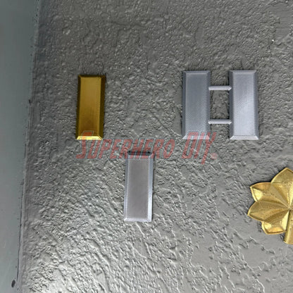 Captain Rank | Navy Lieutenant US Military Officer Rank Insignia | Authentic rank - multiple sizes! - Superhero DIY