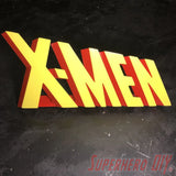 Classic X-Men Comic Logo 3D Shelf Art | Free-standing 3D X-MEN logo - Superhero DIY