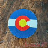Colorado Coaster | 3D-printed Colorado State Flag coasters | Coasters with Colorado logo - Superhero DIY