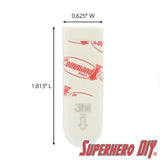 Command strip double-sided adhesive for Funko Figure Shelves | Double-sided tape for mounting figure shelves - Superhero DIY