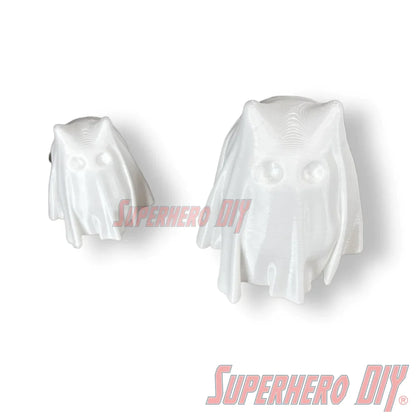 Cute Little Baby Cat Ghost | 3D-printed Ghost Cat Halloween Decoration | Halloween Decor Cute Cat Ghost - Superhero DIY