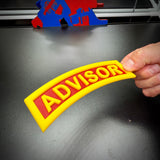Army Combat Advisor Tab Wall Display, SFAB Tab, 4 to 15 Inch Sizes