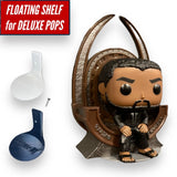 DELUXE size Floating Figure Shelves for POP! DELUXE Vinyl figures | Wall Stand Display Shelves for LARGE pops 6-inch or Deluxe - Superhero DIY