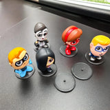 Display Stands for Disney Doorables Figures Peg Bases to Keep Standing with colorful character figures.