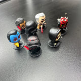 Display Stands for Disney Doorables Figures Peg Bases to Keep Standing with multiple characters arranged.