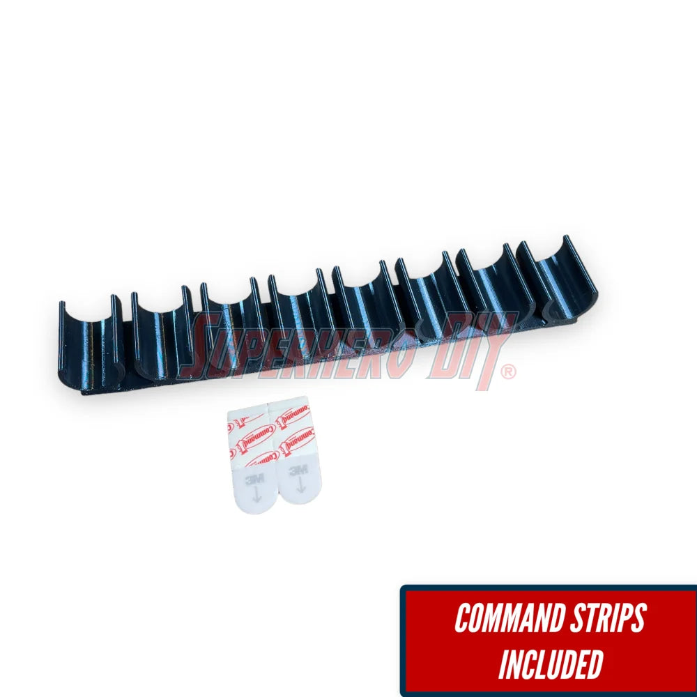 Dry Erase Marker Holder | Wall Mount 4 or 8 Dry Erase Markers or similar size markers | Comes with command strip! - Superhero DIY