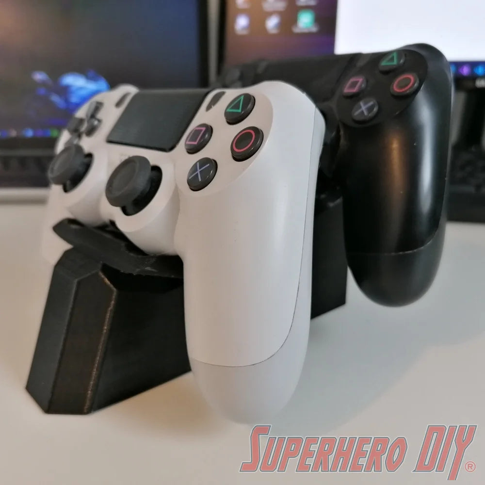 Dual Controller Stand for PS4 Controller | PlayStation DualShock Controller Holder | Great stand holds 2 PlayStation controllers - Superhero DIY