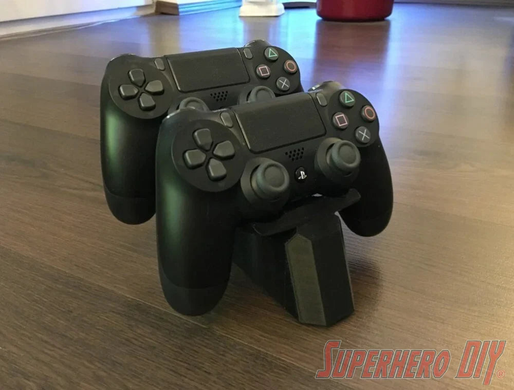 Dual Controller Stand for PS4 Controller | PlayStation DualShock Controller Holder | Great stand holds 2 PlayStation controllers - Superhero DIY