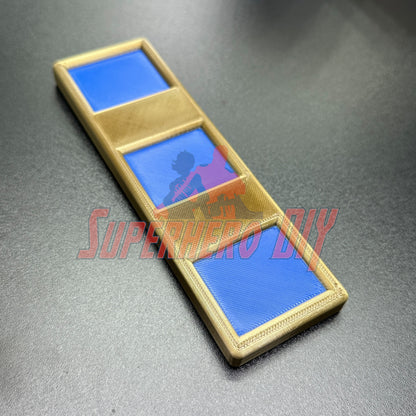 3D-printed US Navy Warrant Officer Rank insignia in multiple sizes, perfect for wall display. USN CWO rank in accurate color scheme.