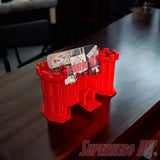 Engineer Corps castle business card holder for US Army engineers, perfect for office desks, military gifts, or professional displays