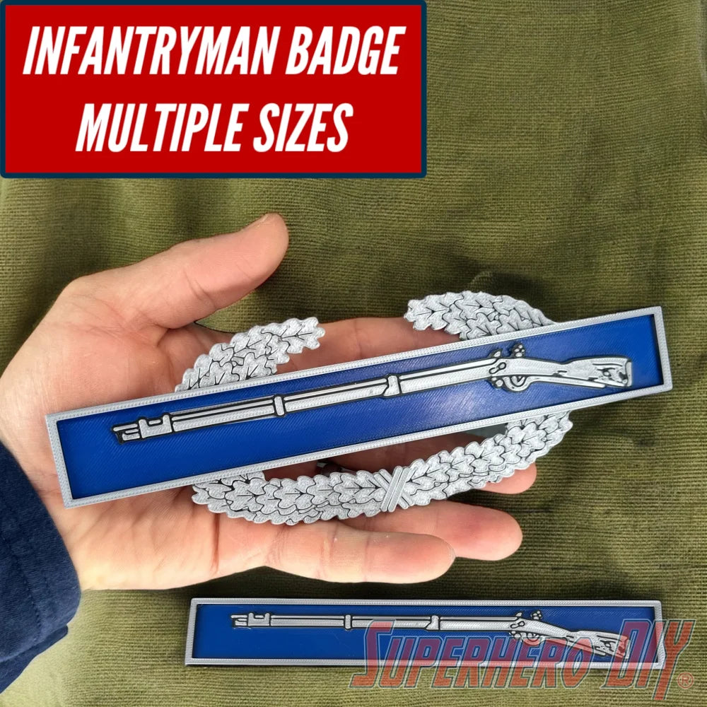 Expert Infantryman Badge (EIB) Replica | Combat Infantryman Badge (CIB) | Multiple sizes available - Superhero DIY