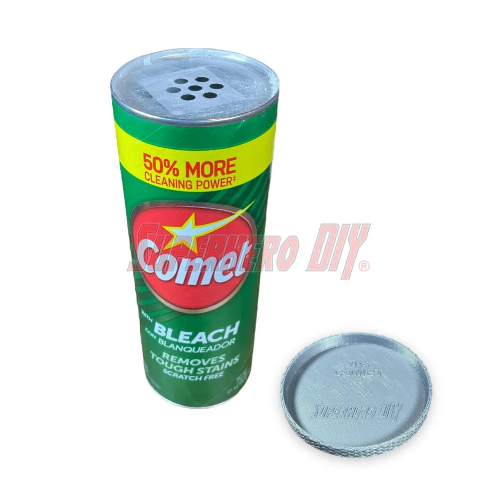 FLEXIBLE Lid for Comet Cleanser | Fits snugly on powder cleanser can | Cover for Comet cans - Superhero DIY