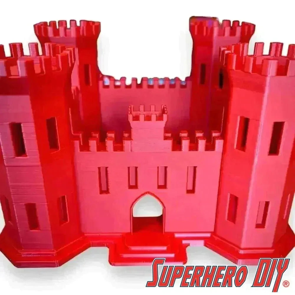 Red Engineer Corps Castle display with SAPPER tab for desk or shelf showcasing military pride in 4-sided design.