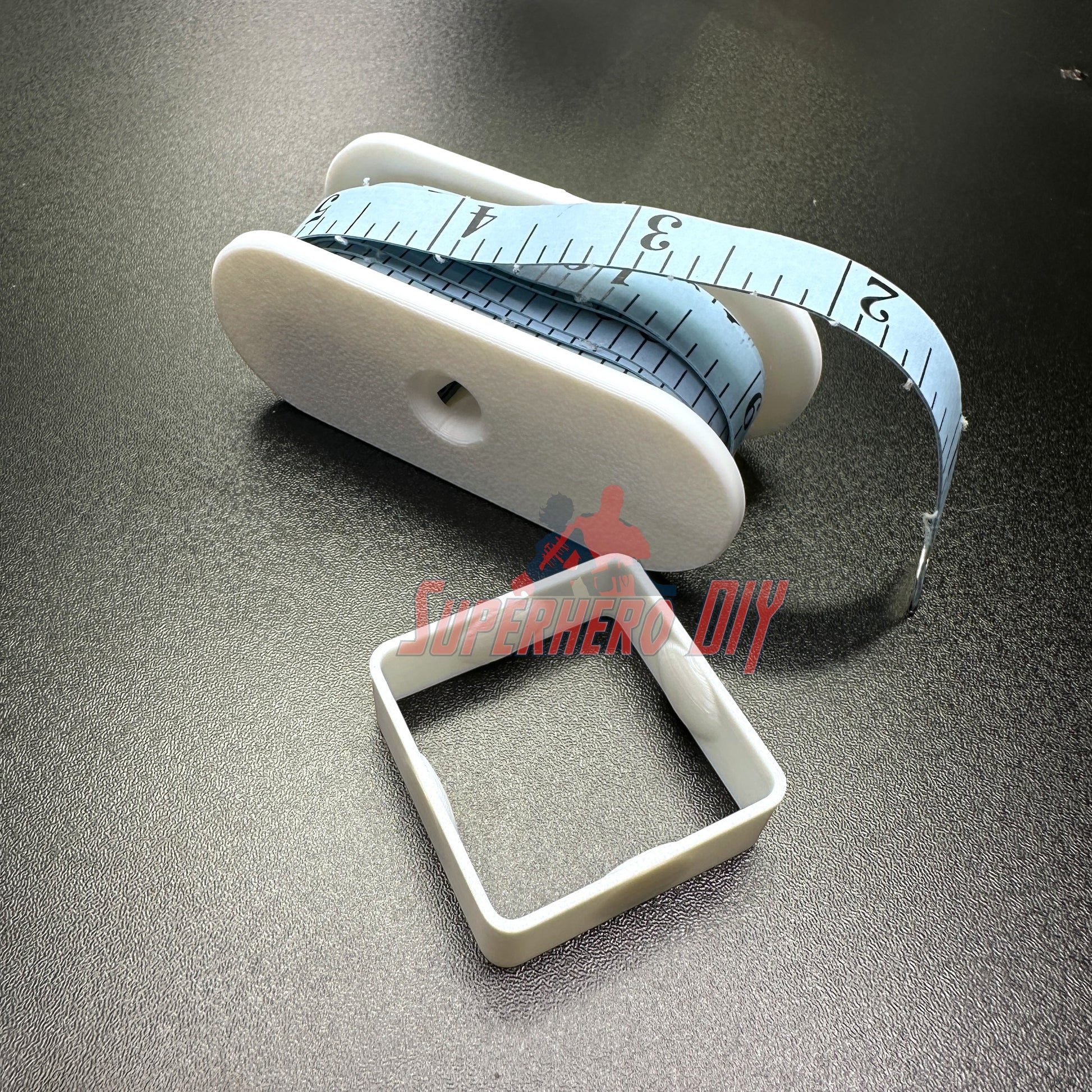 Fabric Tape Measure Holder | Snap-On Sewing Tape Storage for 60" or 145" Tailor’s Tapes | Plastic Sewing Tool for Quilters & DIY, easy to use.