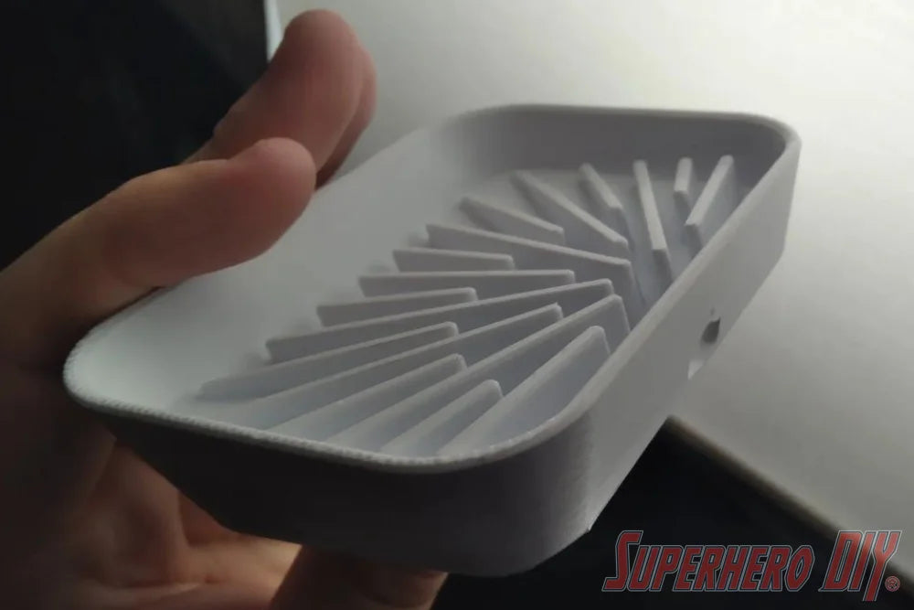 Fan Out Soap Dish | Bar Soap Holder with center drain and fan out design - Superhero DIY