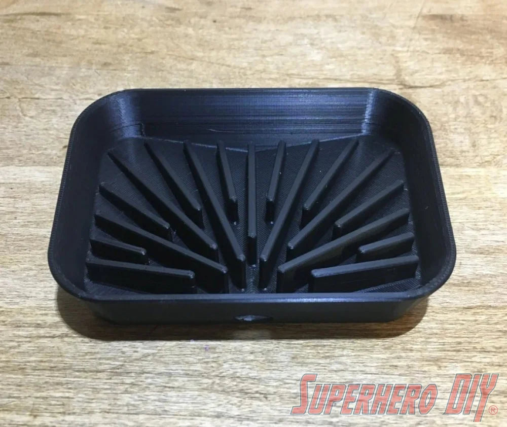 Fan Out Soap Dish | Bar Soap Holder with center drain and fan out design - Superhero DIY