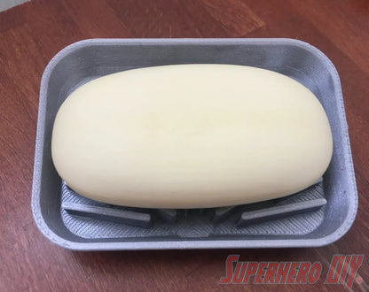 Fan Out Soap Dish | Bar Soap Holder with center drain and fan out design - Superhero DIY
