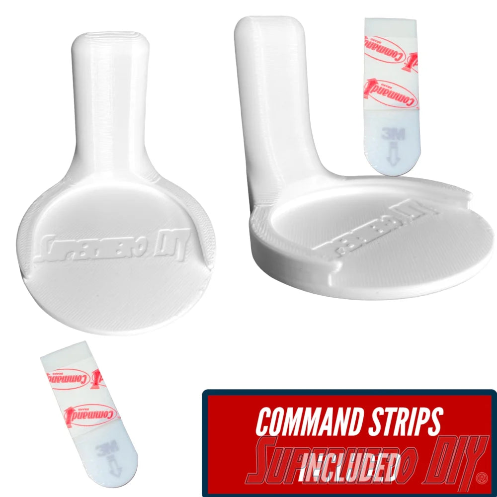 Floating Figure Shelves for Clear Stand Bases | For all your Funko Pops with plastic stands | Comes with command