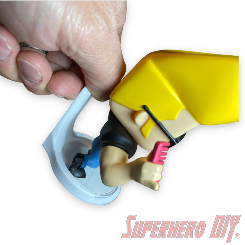 Floating Figure Shelves for Clear Stand Bases | For all your Funko Pops with plastic stands | Comes with command