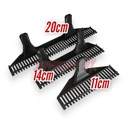 Floating HO-Scale Train Track Shelf | Display your HO-scale train with this floating shelf track! | Train Display Shelf + Command strips - Superhero DIY