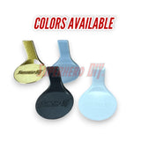 Four colors of Superhero DIY paint mixing cups: gold, silver, black, and white.