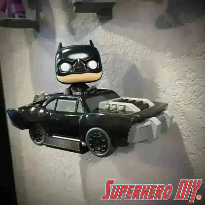 Floating Shelf For Pop! Rides Cars for Wall Display Out of Box | Mounting Screw Included! - Superhero DIY
